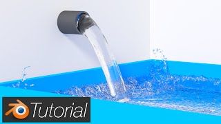 36 Blender Tutorial Quick Water Simulation [upl. by Lennahc72]