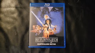 STAR WARS RETURN OF THE JEDI DESPECIALIZED 3 DISC COLLECTORS EDITION Bluray Unboxing [upl. by Ynaffad]