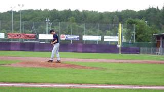 Dominik Hartinger pitching in the German Bundesliga for the Gauting Indians vs Heidenheim [upl. by Codee633]