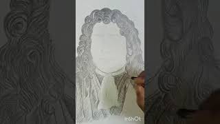 Antonie Van Leeuwenhoek By Ayan Santramicrobiology microscope youtubeshorts art sketch [upl. by Nylyahs183]