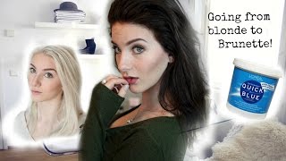 Going from blonde to brunette  Damage and how I deal with it [upl. by Becki92]