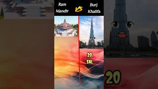 ram mandir Vs burj khalifa❓ trindinge [upl. by Seitz]