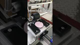 Manual labeling machine labelingmachine roundbottlelabelingmachine packingmachine bottle [upl. by Ssor]