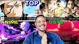 TOP 100 ANIME OST Soundtracks  Reaction [upl. by Beitz]