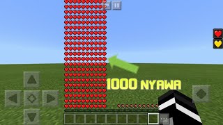 Cara membuat nyawa kita menjadi banyak 1000 nyawa di mcpe MINECRAFT INDONESIA [upl. by Doss27]