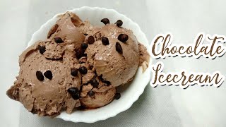 No Condensed Milk amp Cocoa Powder Chocolate Icecream Recipe  Reemas Kitchen [upl. by Ellekram]