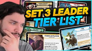 ULTIMATE Set 3 Leader TIER LIST  Star Wars Unlimited [upl. by Fidellia]