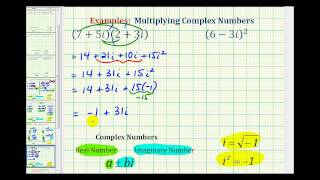 Ex 3 Multiply Complex Numbers [upl. by Pammie]