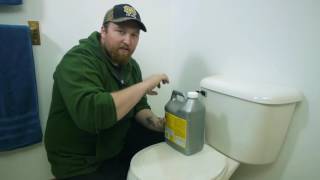 Removing Mineral Deposits From a Slow Flushing Toilet Toilet Maintenance [upl. by Eedyak]