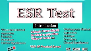 ESR Test Wintrobe amp Westergren Method [upl. by Telocin]