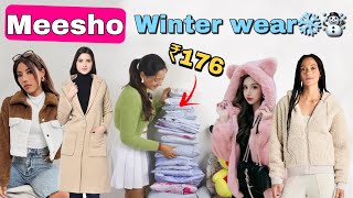 ₹176 main Trendy Winter Wear😱😍affordable Winter Wears from Meesho😍🌨️ meesho winterspecial [upl. by Anoirtac]