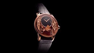 JAQUET DROZ LOVING BUTTERFLY AUTOMATON J032533275 [upl. by Nanny674]