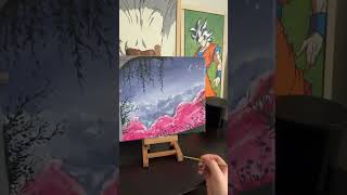 Peaceful night art painting acrylicpainting fyp fypage [upl. by Eno983]