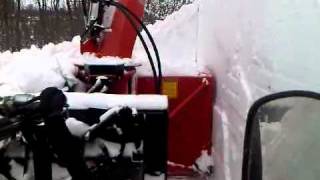 Bobcat 5600 toolcat with snowblower souffleur pronovost 74 [upl. by Nelhsa728]