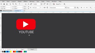 Youtube Logo Kaise Banaye Coreldraw Me coreldraw prakash logo design [upl. by Houlberg396]