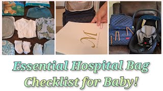 Hospital Bag Checklist for Baby What to Pack Before Delivery First time Mom [upl. by Louis]