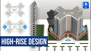 Autodesk Revit Architecture 2024 HighRise Building Full Course [upl. by Lean673]