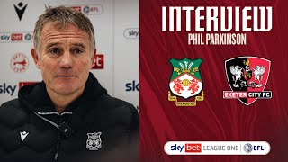 INTERVIEW  Phil Parkinson after Exeter City [upl. by Linker862]