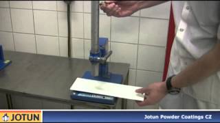 Powder coating curing tests [upl. by Zandt]