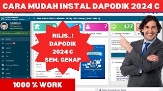 CARA INSTAL DAPODIK 2024 C  RILIS DAPODIK SEMESTER GENAP 2024 C [upl. by Bushore]