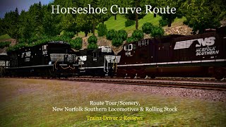 Horseshoe Curve Route Review  Route TourScenery amp Trains  Trainz Driver 2 Reviews [upl. by Clevey]