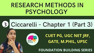 Ciccarelli Chapter 1  Part 3  Research Methods in Psychology  Mind Review [upl. by Eledoya]