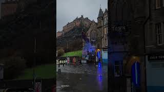 Cold Town House Pub in the Grassmarket with Edinburgh Castle Scotland [upl. by Rosalind]