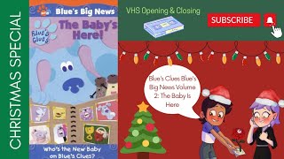 Blues Clues Blues Big News Volume 2 2001 VHS Opening amp Closing Christmas Special [upl. by Willett]