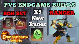 Drakensang Online  RANGER PVE ENDGAME BUILDS WITH BGH SET  5 NEW CONCENTRATED SPRING RUNES 🔥🔥 [upl. by Akemal]