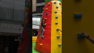 Bouncy castle  I didn’t know how to come down😂😂 shortsfeed shorts [upl. by Keli]