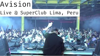 Avision Superclub Techno and House Live DJ Set Lima Peru  Motion X Festival [upl. by Stephine]