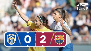 Resumen del Costa Adeje Tenerife vs FC Barcelona  Jornada 12  Liga F [upl. by Stewart484]