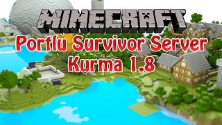 Minecraft 18 Portlu Server Kurulumu Sesli Anlatım [upl. by Bledsoe545]