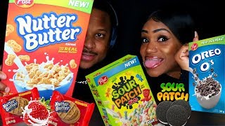 ASMR Crunch Trying New Cereals [upl. by Adim418]