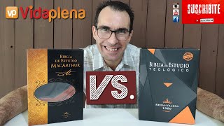 Biblia de Estudio Teológico VS Biblia de estudio Macarthur  Cuál es mejor COMPARACIÓN COMPLETA [upl. by Aid722]