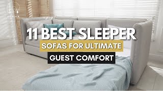 11 Best Sleeper Sofas to Keep Overnight Guests Comfortable  Design Furniture [upl. by Sices163]