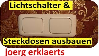 Steckdosen amp Lichtschalter abbauen um zu Tapezieren amp Malern Tipps ampTricks Tutorial Nr 146 [upl. by Tricia38]