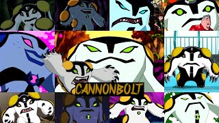 All cannonbolt transformations in all Ben 10 series [upl. by Arretal]