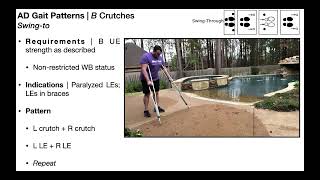 Assistive DevicesGait Patterns  SwingTo amp SwingThrough Patterns [upl. by Siobhan]