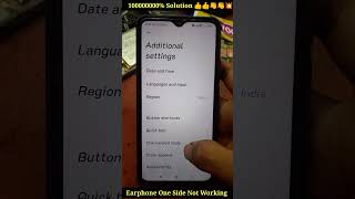 Earphone One Side Not Working 👍 100Fix Problem Solution 💥🤩 [upl. by Ardnnek]