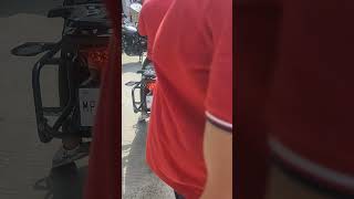 Benelli TRK 502X Axor exhaust raw sound  blackpantherbp trk502x [upl. by Annoirb840]