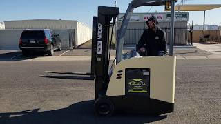 2014 Crown RC553530TT190 StandUp 36V Electric Forklift for Sale [upl. by Inek]