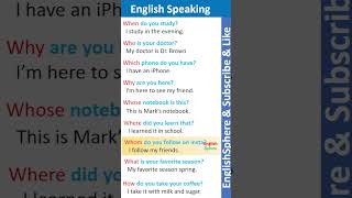 ✅easy speak English and practice englishquestioansanswers [upl. by Airottiv]