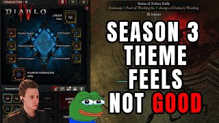 Season Theme feels MEH  My Thoughts on Season 3 Diablo 4 [upl. by Lorollas]