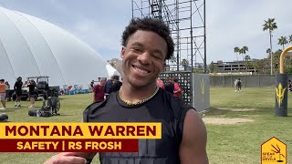 ASU DB Montana Warren on growth in Year 2 and more [upl. by Ainigriv358]