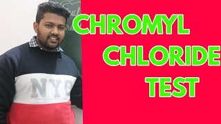 CHROMYL CHLORIDE TEST  d block elements  BHARAT PANCHAL SIR [upl. by Rehpetsirhc189]