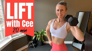 20min FULL BODY DUMBBELL workout at home standing FB27 [upl. by Vita]