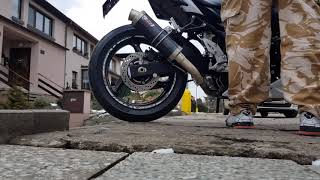 Suzuki GSR 750 Mivv exhaust [upl. by Asilef]