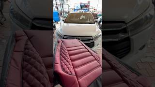 Innova seat cover ￼ jay bhole car accessories  viralvideo [upl. by Aisek847]