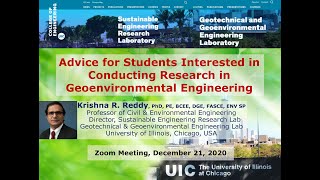 Advice for Students Interested in Conducting Research in Geoenvironmental Engineering [upl. by Amak]